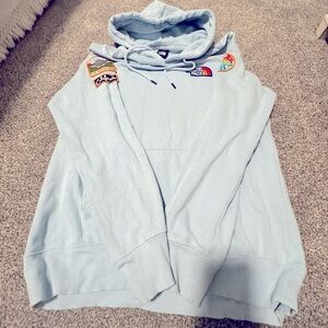 North Face Baby Blue Hoodie